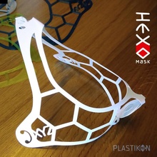 Hexo Gesicht Maske frei Gadget Schutz Schutzmaske xyz Gesundheitswesen Covid Plastikon 3d print model - Mito3D