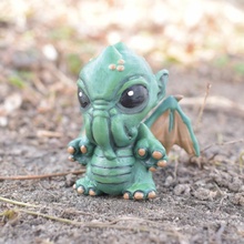 bébé cthulhu boutique mignonne dragon figurine jouet hybride poulpe lovecraft 3d print model - Mito3D