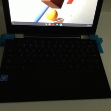 teclado soportes bandas Chromebook modelo r11 fácil oficina sencillo 2 4hours 3d print model - Mito3D