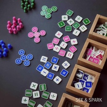 pul oyun Ayarlamak Montessori matematik önerilen yaş 5+ Eğitim bölünme ilave damga oyunu ev Okulu çıkarma çarpma işlemi 3d print model - Mito3D