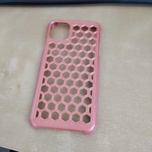 iphone 11 Pro max panal caso funda 3d manzana filamento móvil teléfono pla rosado arco iris impreso iphone11 3d print model - Mito3D