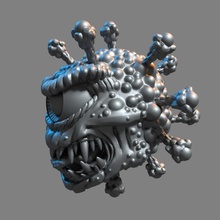 coronaviholder coronavirus beholder tabletop creature eye fantasy monster rpg miniature dungeonsanddragons dnd virus pathfinder tyrant covid 3d print model - Mito3D