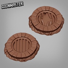 sewer grates miniatures terrain tabletop dnd pathfinder scatter 3d print model - Mito3D