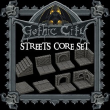 gothic city streets core set monster miniatures ii kickstarter live tabletop 3d print model - Mito3D