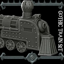 gotik Kent tren Ayarlamak canavar minyatürler ii Kickstarter canlı masaüstü 3d print model - Mito3D