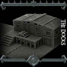 gothic city docks monster miniatures ii kickstarter live tabletop 3d print model - Mito3D