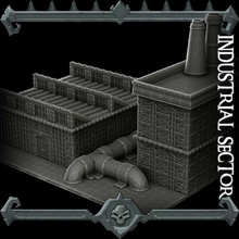 gothic city industrial sector monster miniatures ii kickstarter live tabletop 3d print model - Mito3D