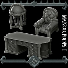 gothic city manor props monster miniatures ii kickstarter live tabletop 3d print model - Mito3D