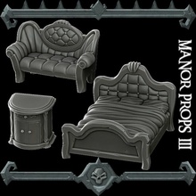 gothic city manor props iii monster miniatures ii kickstarter live tabletop 3d print model - Mito3D
