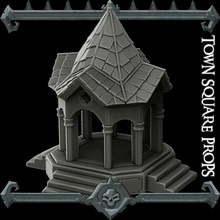 gothic city town square props monster miniatures ii kickstarter live tabletop 3d print model - Mito3D