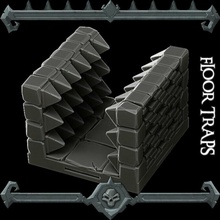 gothic city dungeon floor traps monster miniatures ii kickstarter live store 3d print model - Mito3D