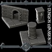 gothic city dungeon expansion monster miniatures ii kickstarter live tabletop 3d print model - Mito3D