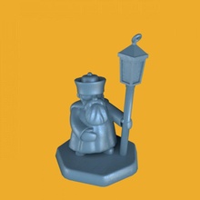 dwarf cleric miniature boardgame roleplaying tabletop d&d role-play 3d print model - Mito3D