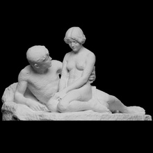 idil 1912 1914 stephan sinding taramak Aşk adam heykel Kadın mermer 3dprint 3dscan güzellik kültürel Miras sevgili 3d print model - Mito3D