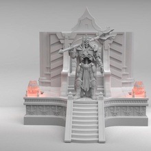 trono fotis menta leórico figurilla mesa diablo tormenta nieve diorama 3d print model - Mito3D