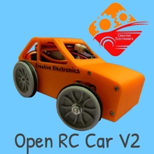 openrc coche vehiculo v2 rc revisado remoto 3d print model - Mito3D