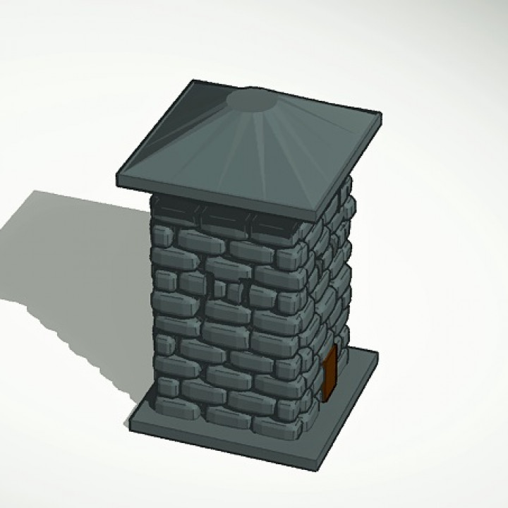 bloquear casa britishbritishxhosawarblockhousesforttowerssouthafricanwar1800'sfrontierwars 3D print model - Mito3D