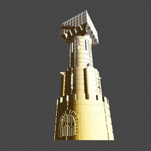 stronghold lamp house medieval 3d print model - Mito3D