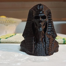 Mort vivant pharaon buste ventilateur art egipt 3d print model - Mito3D