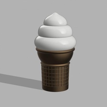 hielo crema lámpara helado 3d print model - Mito3D