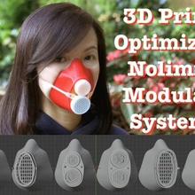 flexible mask rolley universal modular covid-19 accessibility 3m hepa covid covid19 respirator n95 moldex 3d print model - Mito3D