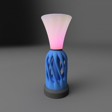 swirl lamp & garden kit light lighting technology competiton 3d print model - Mito3D