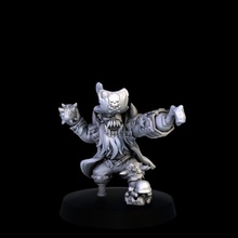lagrand - orc thrower tabletop bowl game blood miniature sculpt italy resin pirates 28mm 32mm bloodbowl mgpix 3d print model - Mito3D