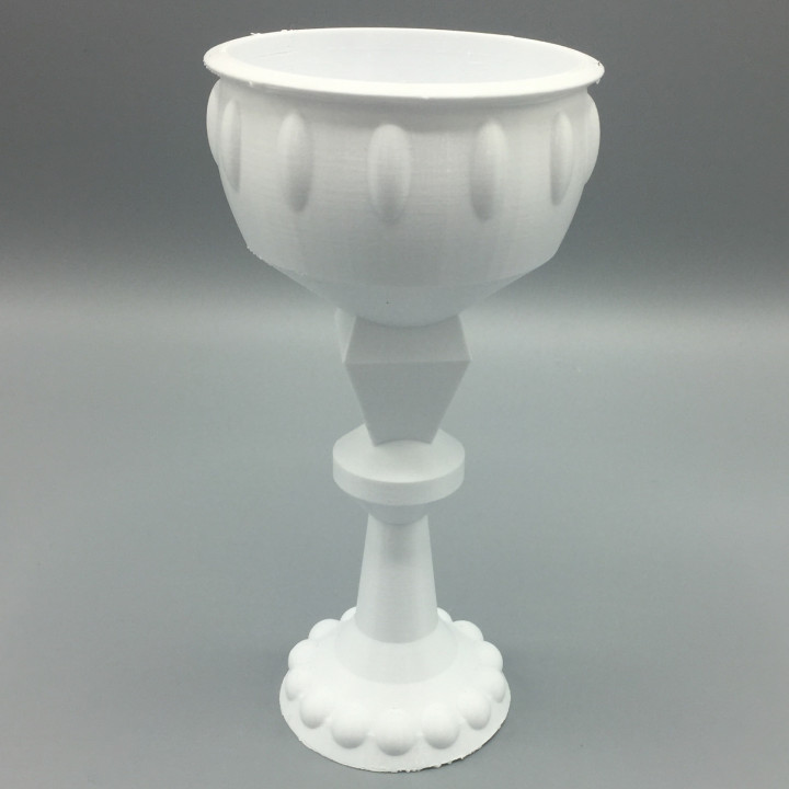 Kelch Tasse Getränk Lizenzgebühren Juwelen Unterstützung Selfcad 3D print model - Mito3D