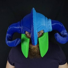 viking helmet props & cosplay vikintg 3d print model - Mito3D