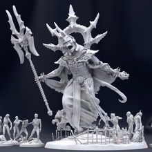 lich giant tabletop dark fantasy gaming mini monster rpg skeleton undead magic miniature evil abomination d&d homebrew sorcerer 3d print model - Mito3D