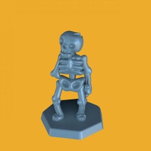 esqueleto mesa miniatura enemigo juego rol d 3d print model - Mito3D