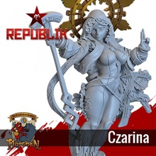 czarina tabletop girl scale woman wargame pinup 3d print model - Mito3D
