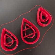 double larme polymère argile coupeurs jardin coupeur 3d print model - Mito3D