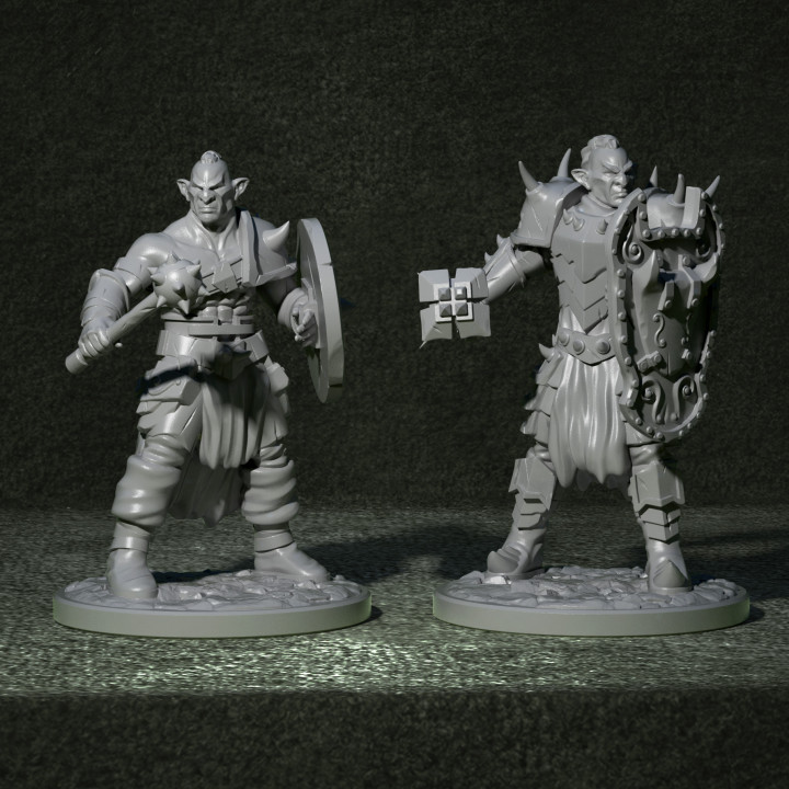 HobGeblin paladin 1 masaüstü stl minyatürler Warhammer canavarlar Zindanlar Ejderhalar yaratıklar dnd yol bulucu oyunları masa oyunu kötü adamlar HobGoblins 3D print model - Mito3D