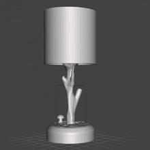simpliste nature lampe DIY ambiance Facile bois Naturel biologique branche 3d print model - Mito3D