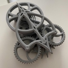 tourbillon mechanica escapement mechanism clock mechanical 3d print model - Mito3D