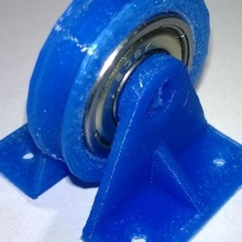 608 idler pulley stand & garden bearing 3d print model - Mito3D