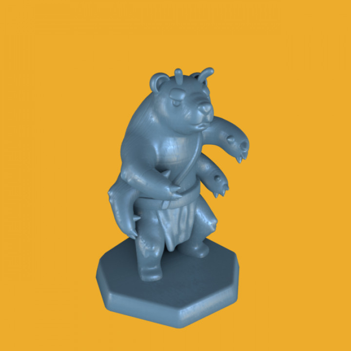 bugbear bear miniature enemy boardgame roleplaying tabletop d&d mosnter 3D print model - Mito3D