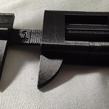 simple caliper instrument precision measurement handtool calibre 3d print model - Mito3D