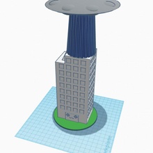 Stimmung Lampe Licht UFO Wolkenkratzer Wohnung Elektromacher electromakerkitscompetition 3d print model - Mito3D