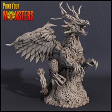 forest dragon tabletop monster rpg warhammer miniature patreon d&d dnd emmanuel pathfinder lepas printyourmonsters 3d print model - Mito3D