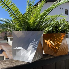 hexagone vase planteur pot jardin décoration géométrique minimaliste déco minimal vasemode deko 3d print model - Mito3D