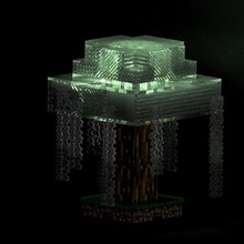 minecraft swamp tree lamp gaming decor 3d print model - Mito3D