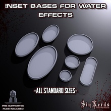 inset bases water effects tabletop gaming oval warhammer base 50mm 40mm 28mm dnd 100mm 32mm 25mm basing 3d print model - Mito3D