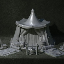 lits table camping forêt donjons Dragons dnd 3d print model - Mito3D