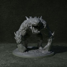 Roca montaña Troll mesa 3d print model - Mito3D