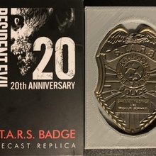 resident evil stars diecast badge replica holder residentevil badgeholder 3d print model - Mito3D