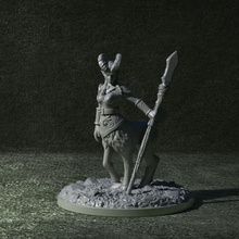 ciervo mujer mesa 3d print model - Mito3D