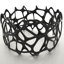 voronoi doubleshell bracelet jewellery 3d print model - Mito3D