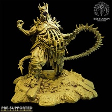 carcelero mesa jefe oscuro fantasía gigante monstruo esqueleto muertos vivientes sangre mago mal lich calabozo abominación d necromante 3d print model - Mito3D